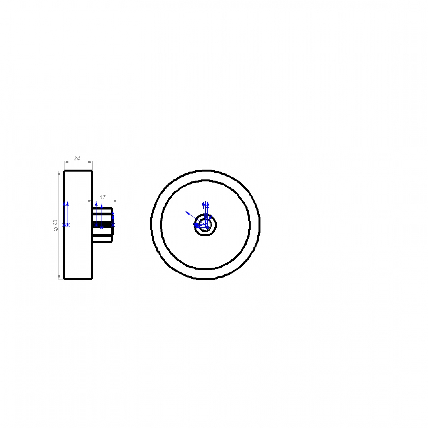 Шестерня для шредера New united et-10ht