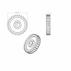 Шестерня для шредера Fellowes PS80c