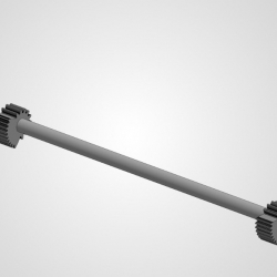 Секторные шестерни на валу переплетчика Renz