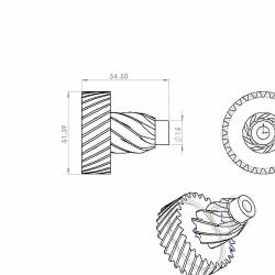 Шестерня для шредеров EBA / IDEAL